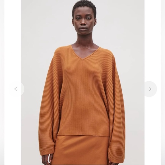 COS Batwing Cotton Ribbed Sz Small - Picture 2 of 6